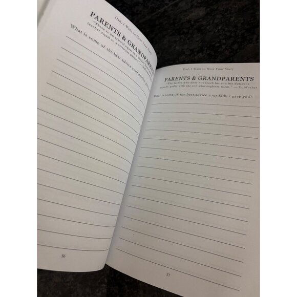 Dad I Want To Hear Your Story Guided Journal Book For Fathers Grandfathers - Picture 12 of 14
